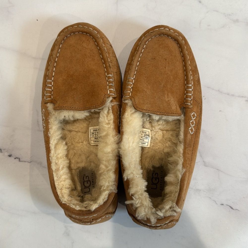 UGG Tan Suede Slippers